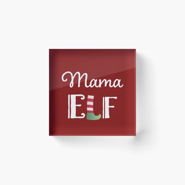 Item preview, Official Mama Elf family tee (red background) designed and sold by piastrelli.