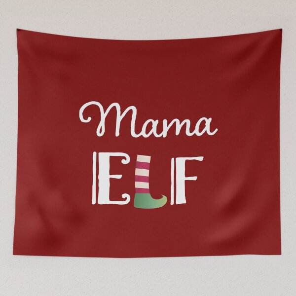 Item preview, Official Mama Elf family tee (red background) designed and sold by piastrelli.