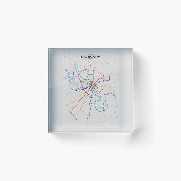 Item preview, Moscow Transit Map designed and sold by CPTVDesign.
