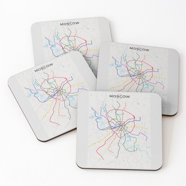 Item preview, Moscow Transit Map designed and sold by CPTVDesign.