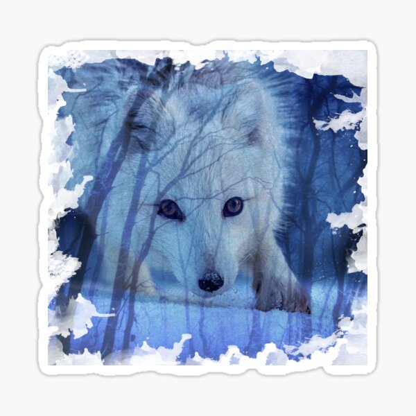fox in the mist Sticker