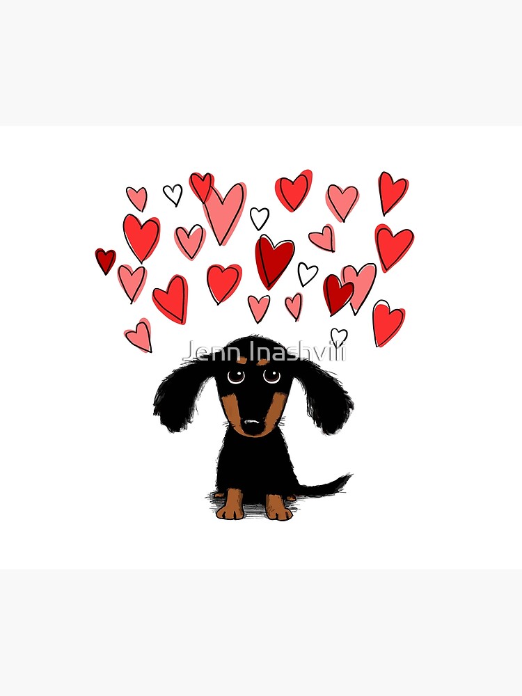 Dachshund Heart - Doxie Shower Curtain