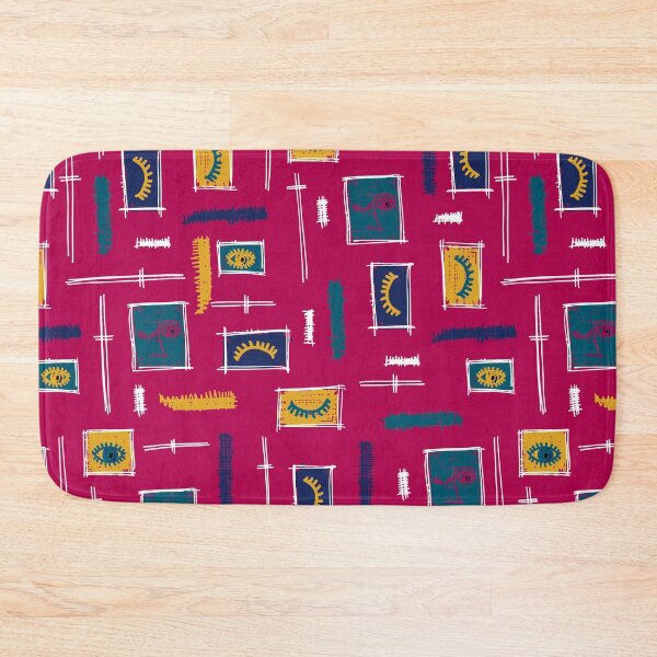 Item preview, Paintbrush Faces Fuschia designed and sold by radgedesign.