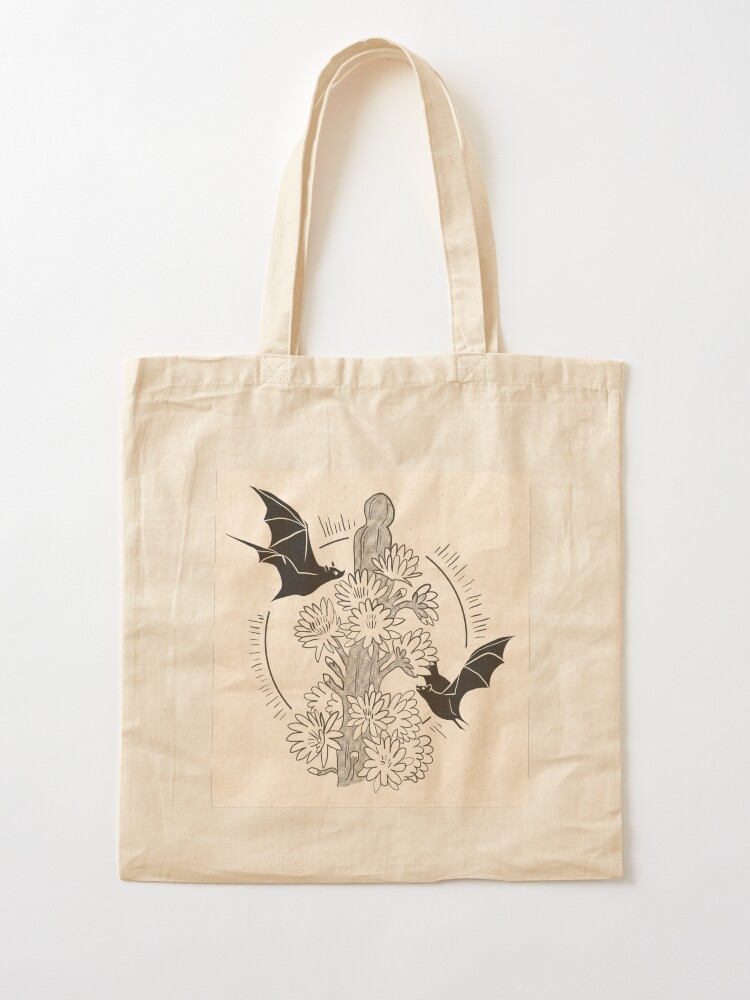 Alternate view of Night Bloom - Bat Tote Bag
