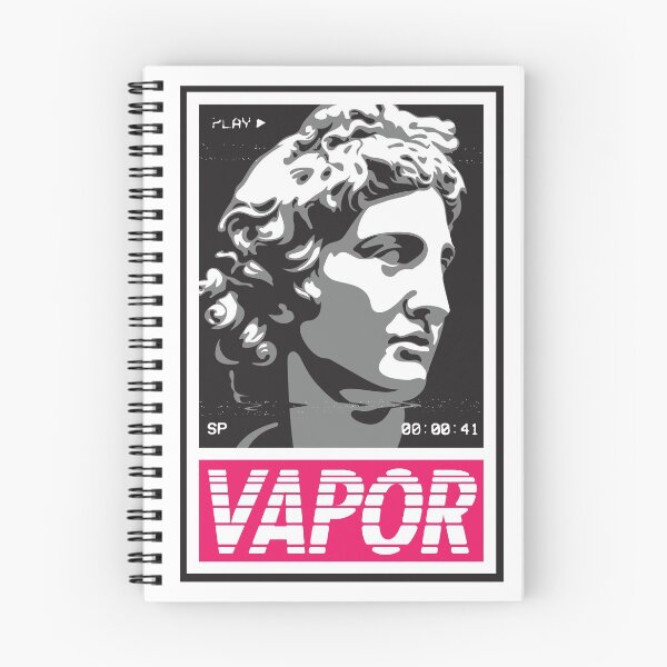 Aperçu de l'œuvre Propagande Vaporwave - version glitch créée et vendue par WeeBirdDesign.