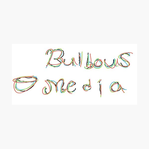 Item preview, Bulbous Media Logo (New Age) designed and sold by Bulbous-Media.