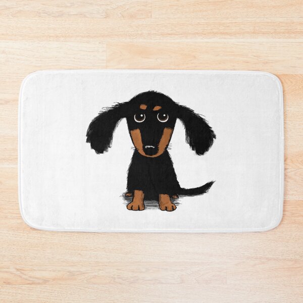 Item preview, Longhaired Dachshund Black and Tan Puppy Dog designed and sold by Jenn Inashvili.