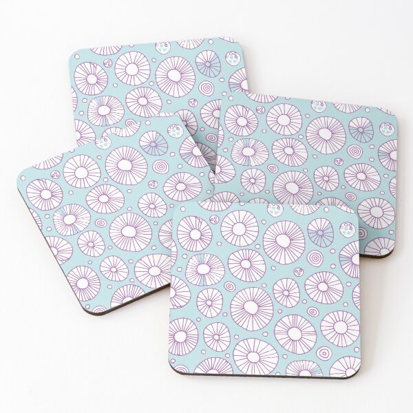 Item preview, Flat Pompom Mint Lilac designed and sold by radgedesign.