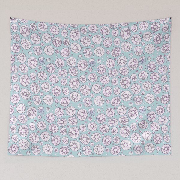 Item preview, Flat Pompom Mint Lilac designed and sold by radgedesign.
