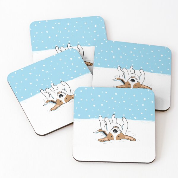 Item preview, Happy Beagle Cute Snow Dog Holiday designed and sold by Jenn Inashvili.