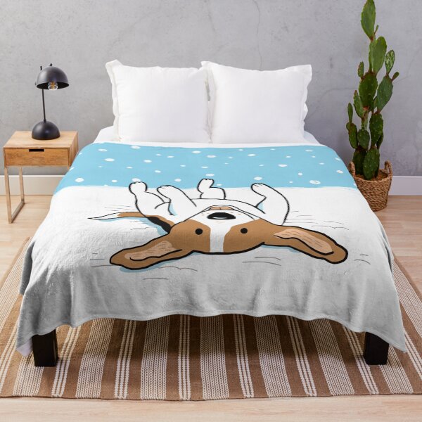 Item preview, Happy Beagle Cute Snow Dog Holiday designed and sold by Jenn Inashvili.