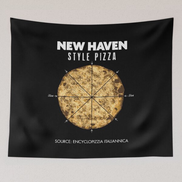 Artikelvorschau, New Haven Style Pizza Muscheln & Käse Connecticut Regional entworfen und verkauft von twHistory.