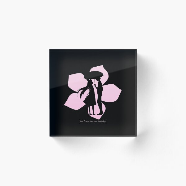 Anohana: The Flower We Saw That Day Ano Hi Mita Hana no Namae wo Bokutachi wa Mada Shiranai Anime Acrylic Block