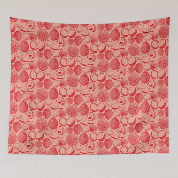 Item preview, Lovely Bunch of Coconuts - Red and Blush designed and sold by lolomastudio.