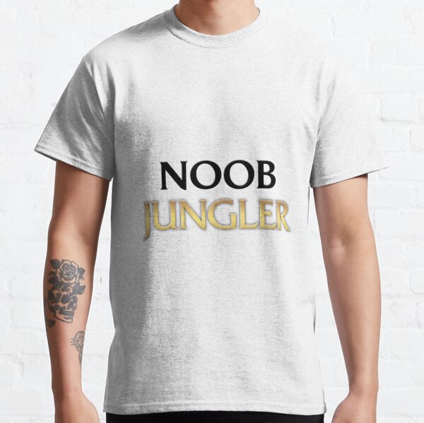 Game Noob T Shirts Redbubble - half guest and noob shirt roblox