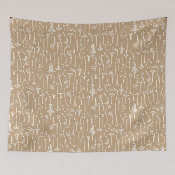 Item preview, Fijian War Clubs - Tan and White designed and sold by lolomastudio.