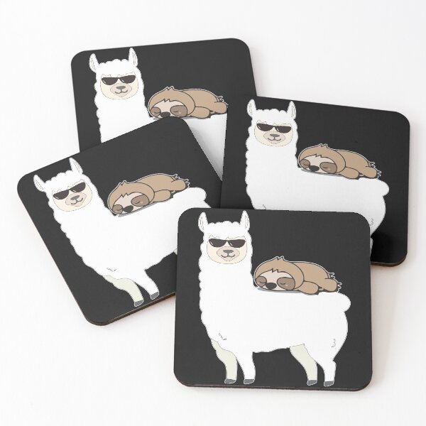 Item preview, Cute Sloth sleeping on Llama graphic designed and sold by sunnym79.