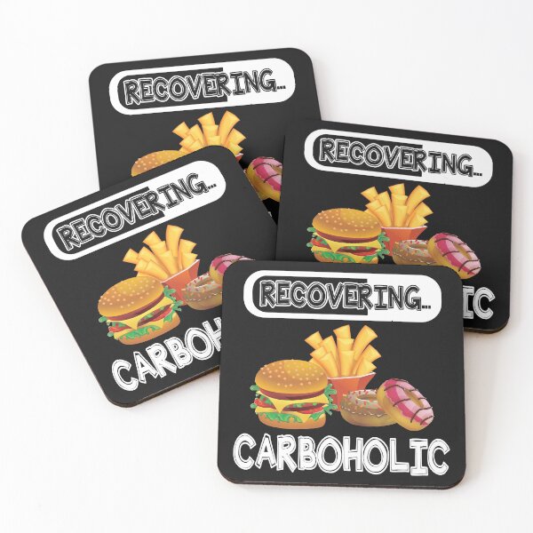 Artikelvorschau, Recovering Carboholic products - Funny Low-Carb Keto print entworfen und verkauft von sunnym79.