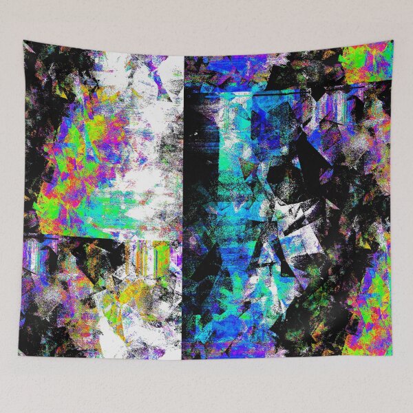 Item preview, Digital Abstract Glitch Art Algorithm Generated Pattern designed and sold by CoitoCG.