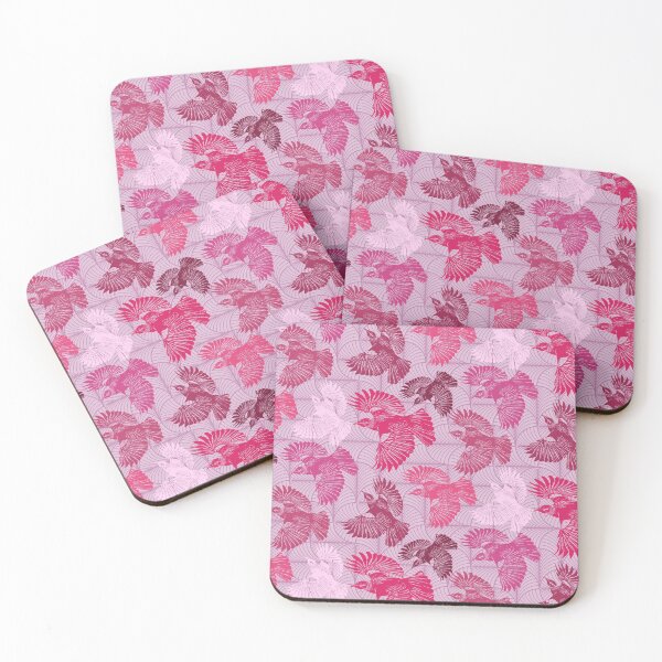 Item preview, New Zealand Tui Bird - Pink and Lilac designed and sold by lolomastudio.