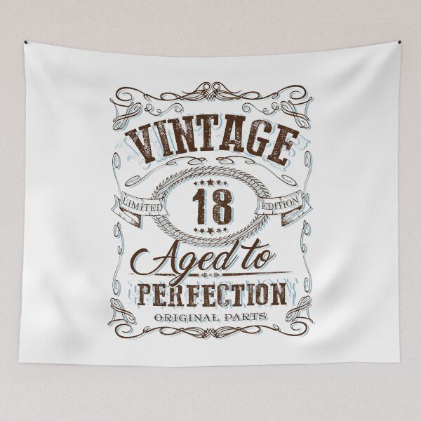 Item preview, 18th birthday Vintage gift idea vintage aged 18 birthday party designed and sold by LoveEveryWear.