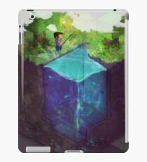 Fishing for blocks iPad Case/Skin