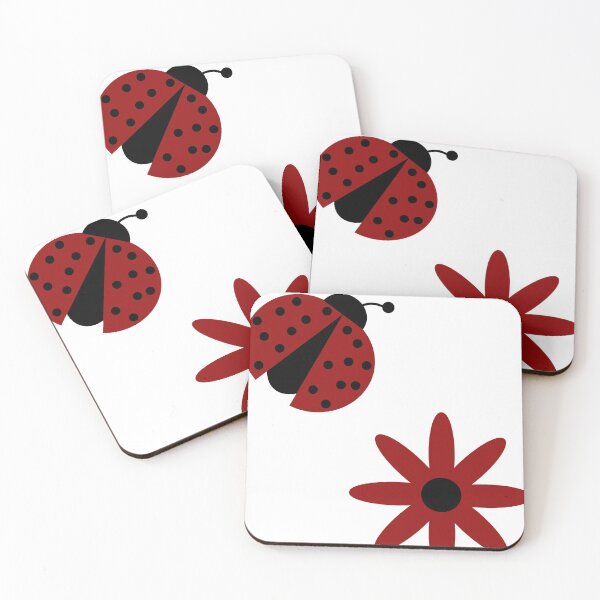 Item preview, cute ladybug red flower designed and sold by kristinedesigns.