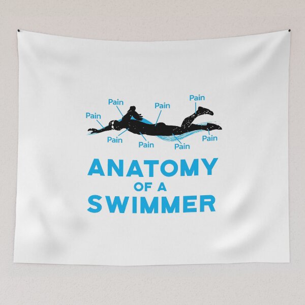Item preview, Anatomy Of A Swimmer by Swimming Fan Gifts designed and sold by oberdoofus.