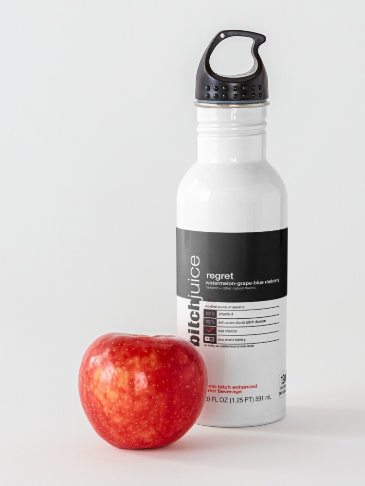 Alternate view of dumb bitch juice-regret Water Bottle
