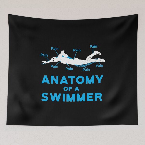 Item preview, Anatomy Of A Swimmer by Swimming Fan Gifts designed and sold by oberdoofus.