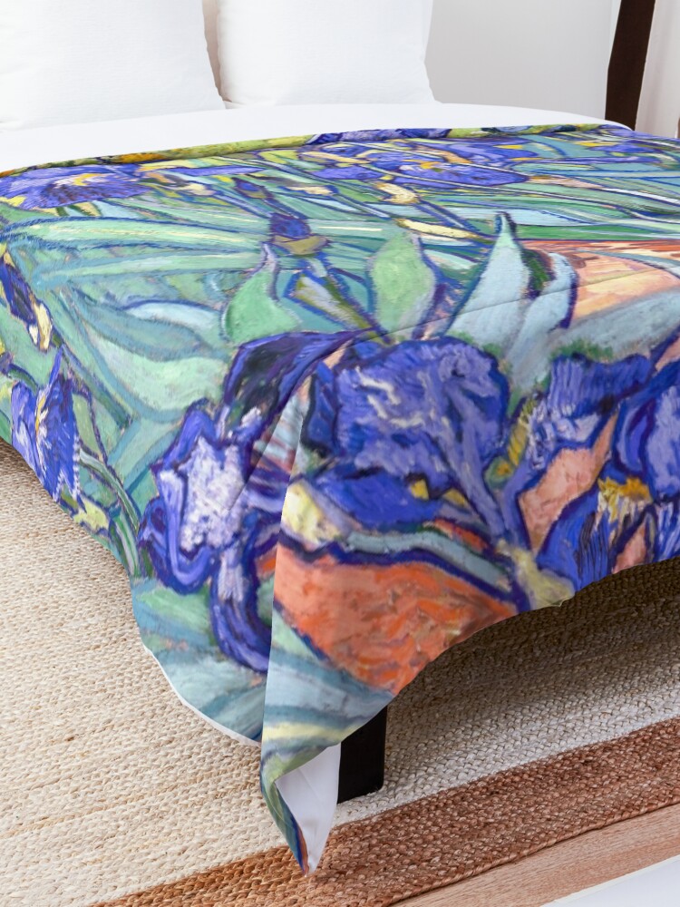 Alternate view of Vincent Van Gogh Irises Comforter