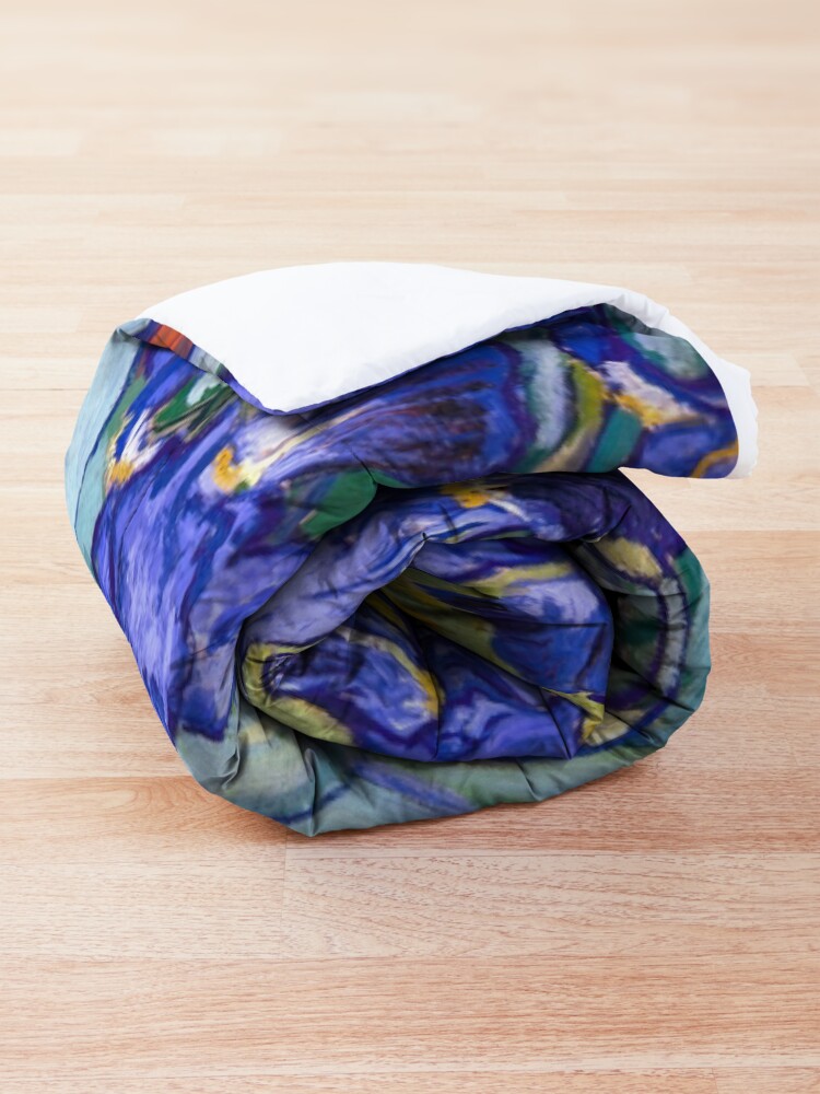 Alternate view of Vincent Van Gogh Irises Comforter
