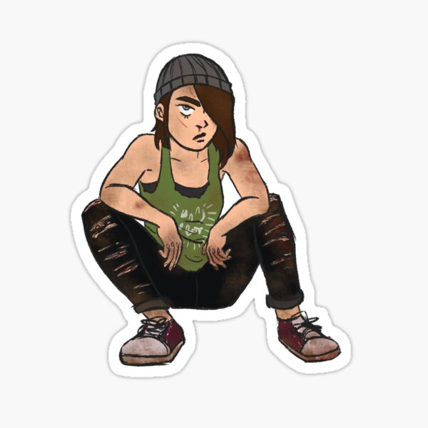 Crouching Nea Sticker
