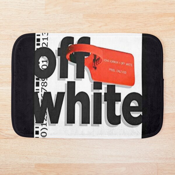 White Off Lock Bath Mat