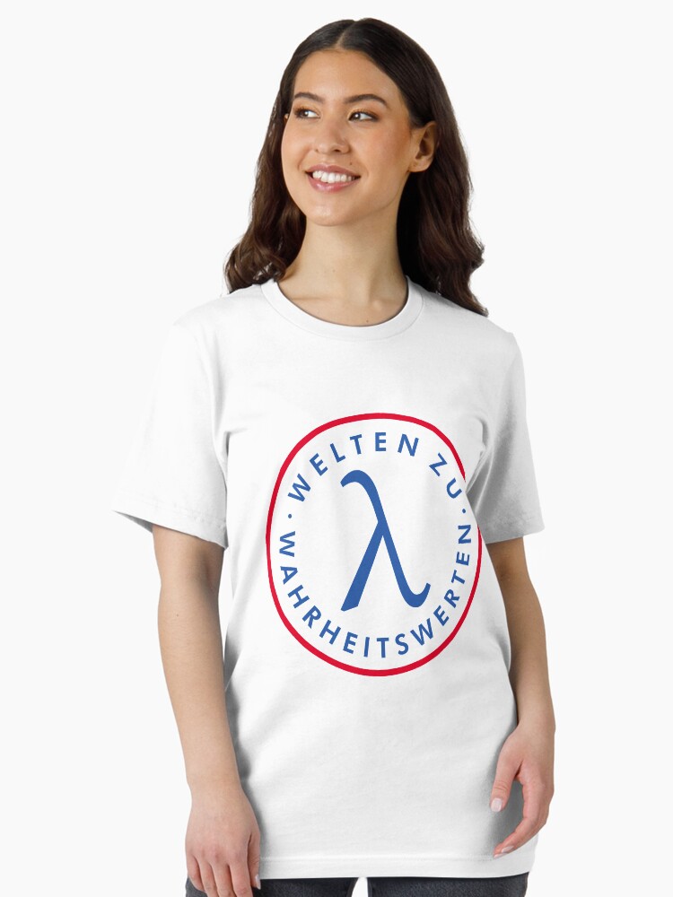 Thumbnail 2 of 7, Essential T-Shirt, Welten zu Wahrheitswerten designed and sold by texttheater.