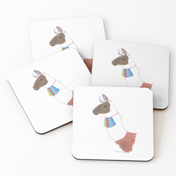 Item preview, Llama Portrait designed and sold by MikiHarrisArt.