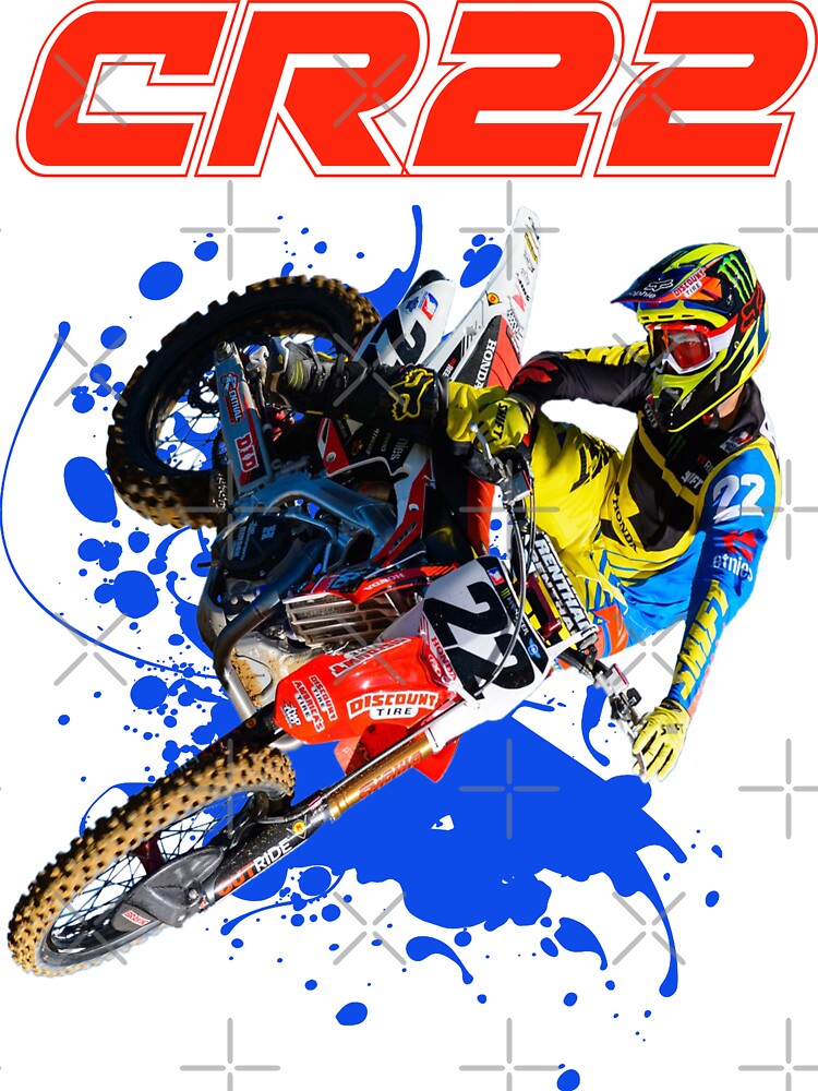 Chad Reed 22 Motocross and Supercross Champion CR22 Dirt Bike Gift Design |  Magnet