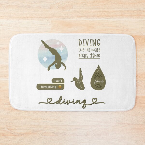 Item preview, Olive Green Watercolor Diving, Diver Sticker Pack designed and sold by The-Goods.