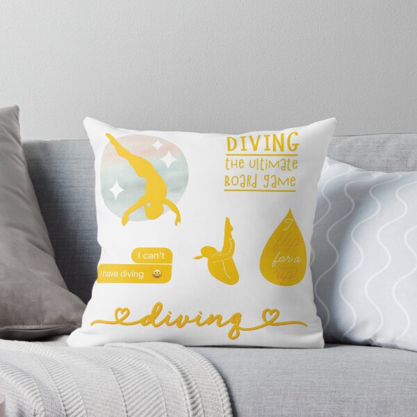 Item preview, Yellow Watercolor Diving, Diver Sticker Pack designed and sold by The-Goods.