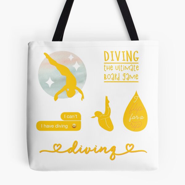Item preview, Yellow Watercolor Diving, Diver Sticker Pack designed and sold by The-Goods.