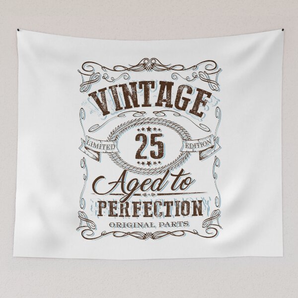 Item preview, 25th birthday Vintage gift idea vintage aged 25 birthday party designed and sold by LoveEveryWear.