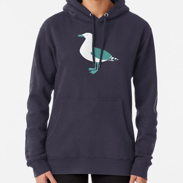Blue seagull Pullover Hoodie