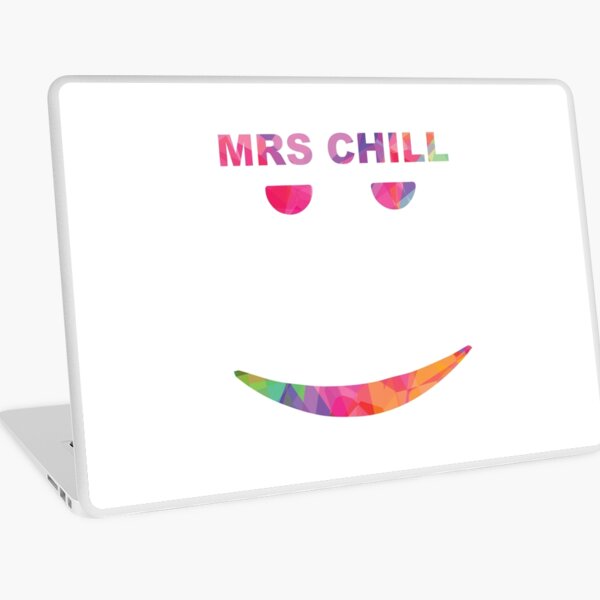 Roblox Still Chill Meme Laptop Skin By Rainbowdreamer Redbubble - still chill face roblox sticker teepublic