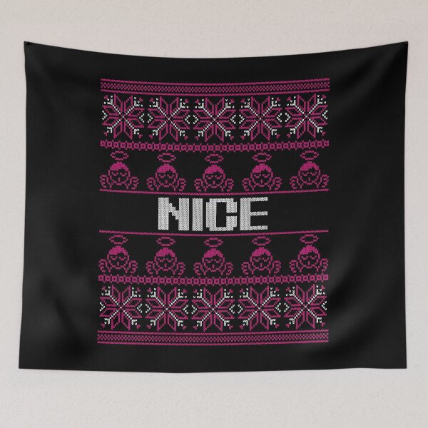 Item preview, Ugly Sweater Nice Cute Angels Family Christmas Pajama Shirt Funny Matching Xmas Tee Shirt Costume Magenta designed and sold by lxmag.