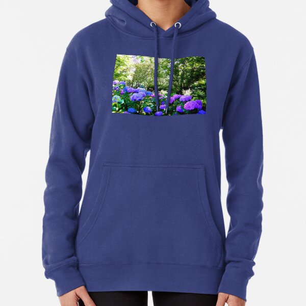 Watercoloured Hydrangeas Pullover Hoodie