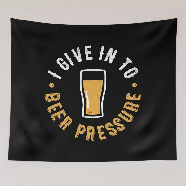 Item preview, I Give In To Beer Pressure Funny Brew Drinker Vintage designed and sold by OldDannyBrown.