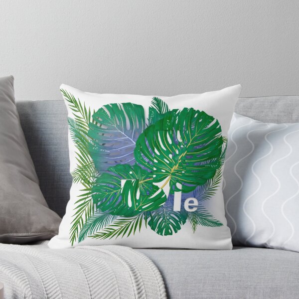 Item preview, Summer tropical hawaiian background with palm tree leavs and exotic plants designed and sold by arthouze.