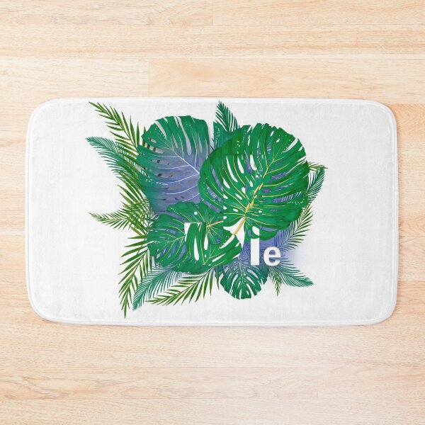Item preview, Summer tropical hawaiian background with palm tree leavs and exotic plants designed and sold by arthouze.