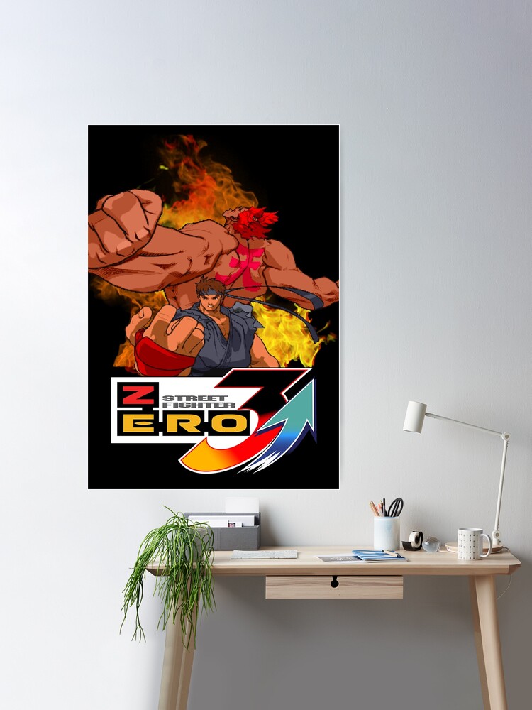 Street Fighter Evil Ryu Video Game Art Wall Indoor Room Poster - POSTER  20x30