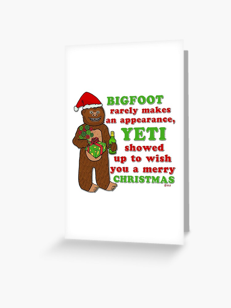 Funny Christmas Card are You Yeti for Christmas Pun Card, Cute